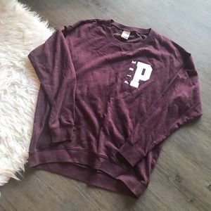 **SOLD** size M PINK maroon sweatshirt